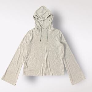 GAIAM Flare Sleeve Athletic Womens Hoodie Size Small Gray Casual‎ Lounge